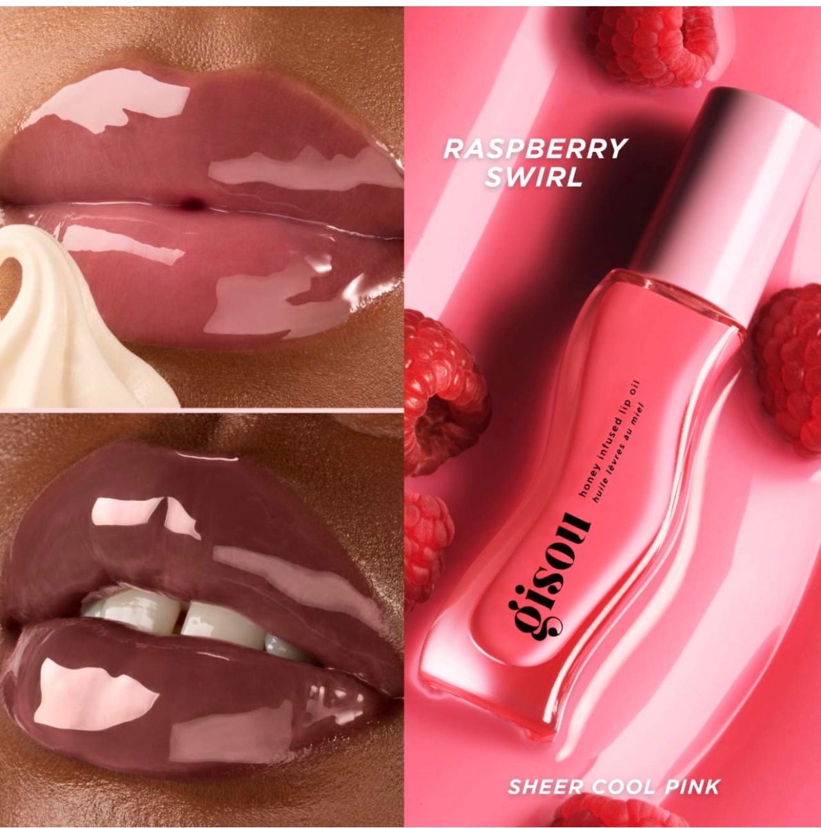 gisou Lip Oil in Raspberry Swirl · foto 2